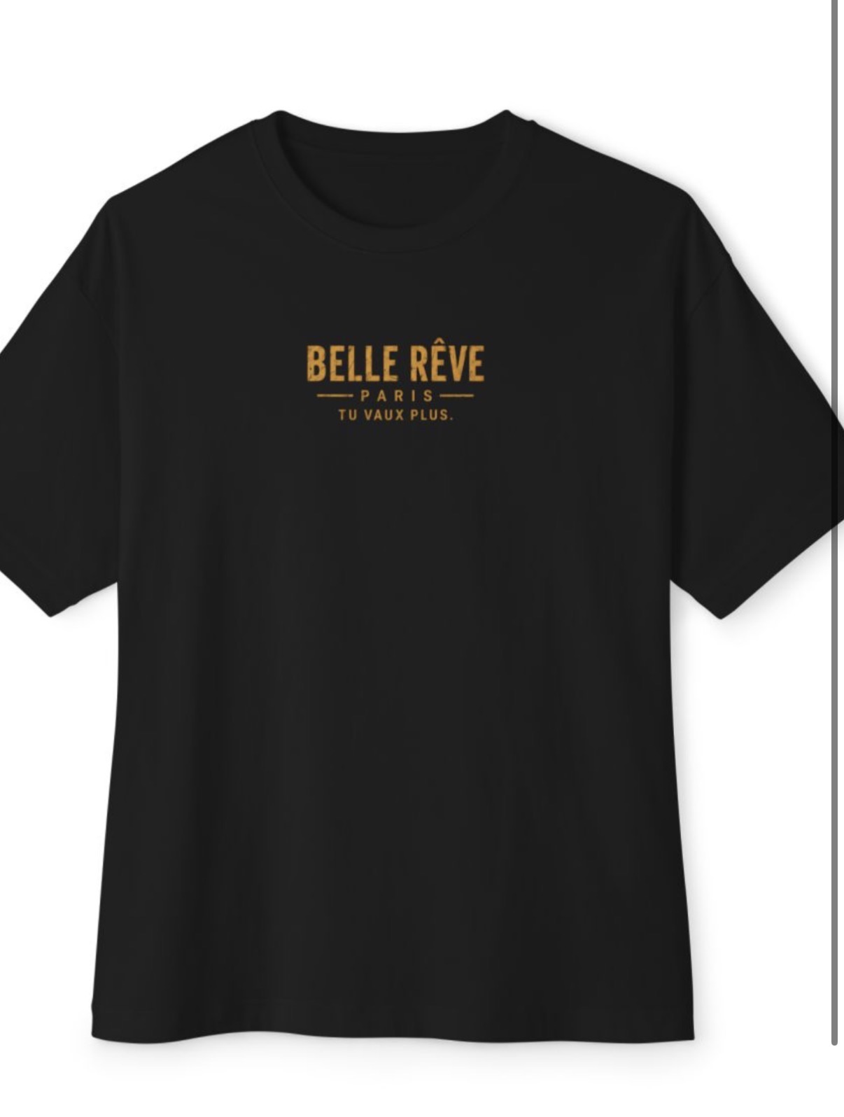 Belle Reve Muse Tee fekete elölnézet